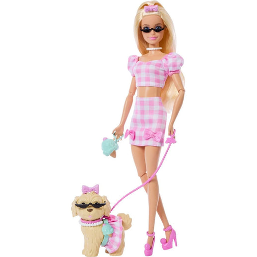 Barbie Puppe Stil für zwei mit Hündchen und Zubehör