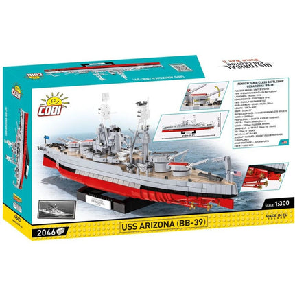 Cobi 4843 Erster Weltkrieg USS Arizona BB-39 2046 Teile