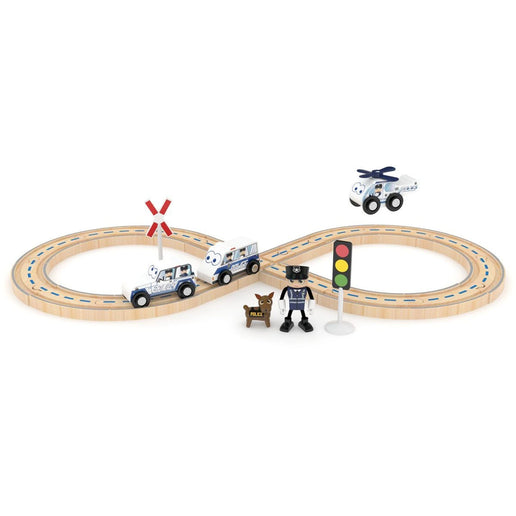 J'ADORE Spielset mit Schienen Polizei 25 Stk.