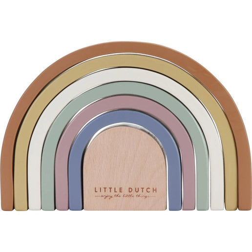 Holzpuzzle Regenbogen Vintage