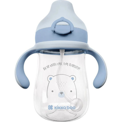 Becher mit Silikon-Trinktülle 300 ml 6m+ Bear with me Blue