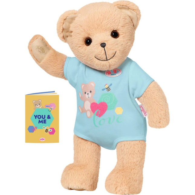 BABY born Teddybär blaue Kleidung