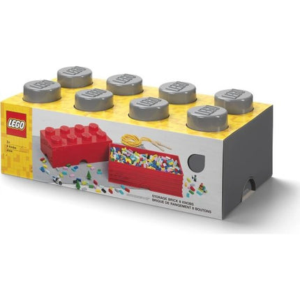 LEGO® Aufbewahrungsbox 25 x 50 x 18 cm Dunkelgrau