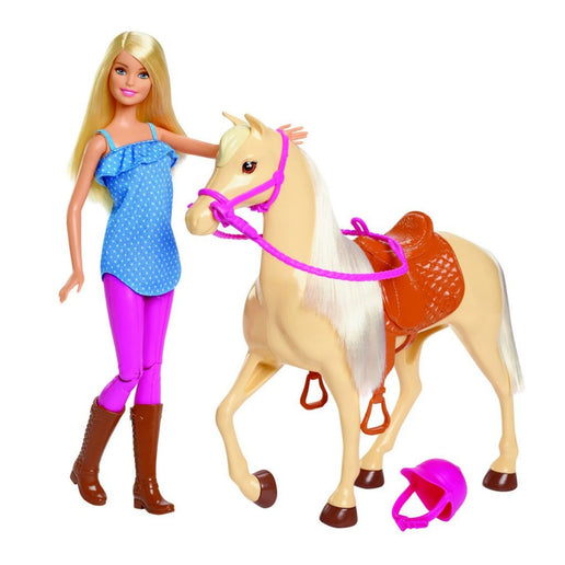 Barbie-Puppe mit Pferd