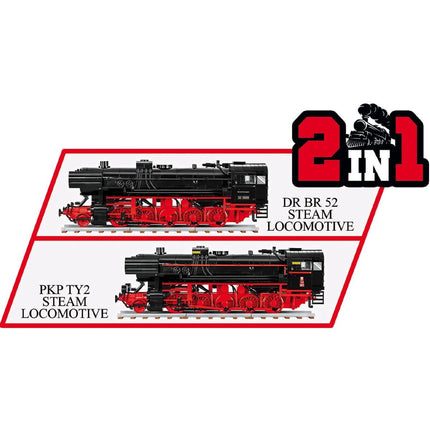 Cobi 6283 Zweiter Weltkrieg Dampflokomotive DRB Klasse 52 TY-2 1723 Teile