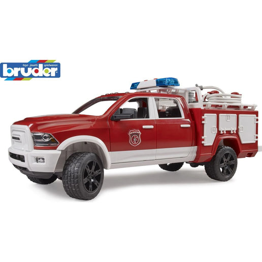Bruder 2544 Feuerwehrfahrzeug RAM 2500 mit Licht- und Soundwarnleuchte 1:16