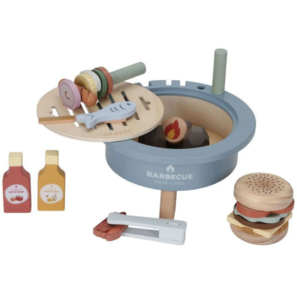 Holz-Barbecue-Set