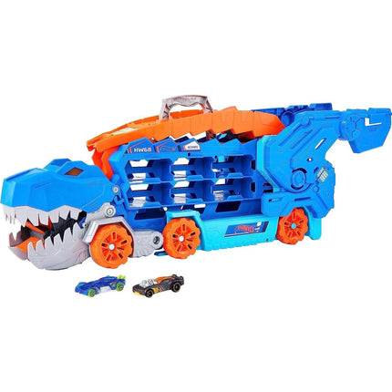 Hot Wheels City T-Rex-Sattelzugmaschine mit Lichtern und Geräuschen