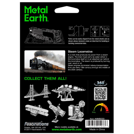 Metal Earth 3D-Puzzle Dampflokomotive 35 Stk.