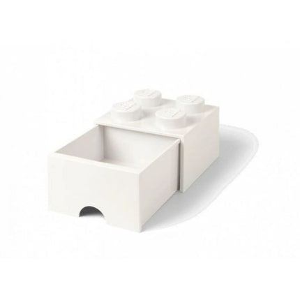 LEGO® Aufbewahrungsbox 4 mit Schublade 25 x 25 x 18 cm Weiß