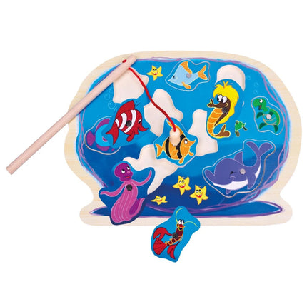 Magnetisches Puzzle Aquarium mit Angel 12 Teile