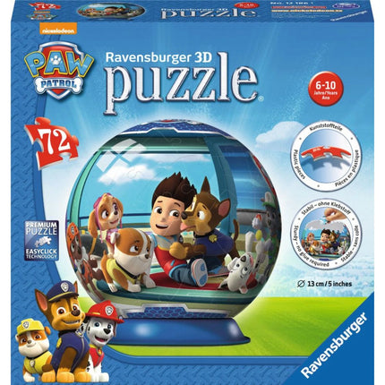 Ravensburger 3D-Puzzle: PAW Patrol – Helfer auf vier Pfoten 72 Teile