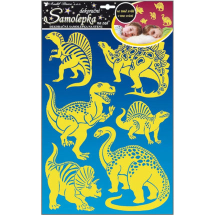 Wandaufkleber Dinosaurier leuchtend im Dunkeln 41 x 29 cm