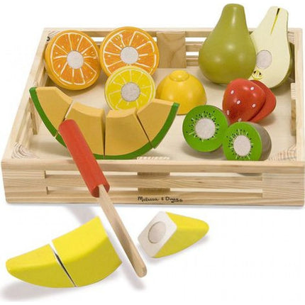 Melissa & Doug Küchen-Set aus Holz Obst schneiden