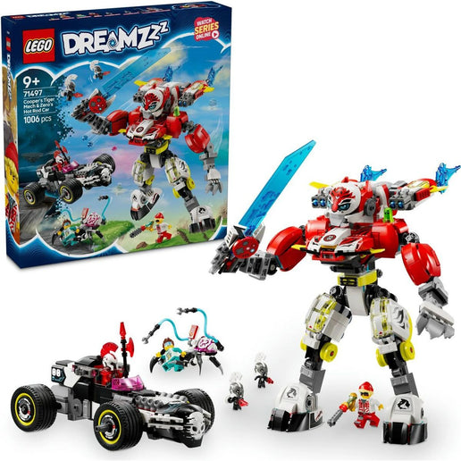 LEGO® DREAMZzz™ 71497 Coopers Tiger-Roboter und Zeros Hot Rod