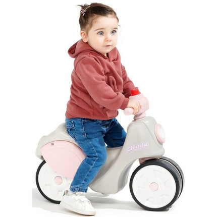 FALK Laufrad Scooter Strada weiß-rosa