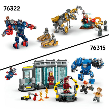 LEGO® Marvel 76320 Iron Man und War Machine vs. Hammerschlag-Drohnen