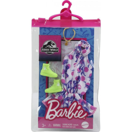 Barbie Outfit 30 cm mit Zubehör in praktischer Verpackung Jurassic World GRD45