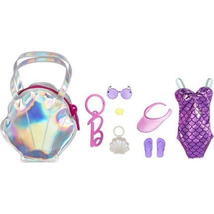 Barbie Zubehör-Set für eine Puppe mit einer Handtasche in Muschelform