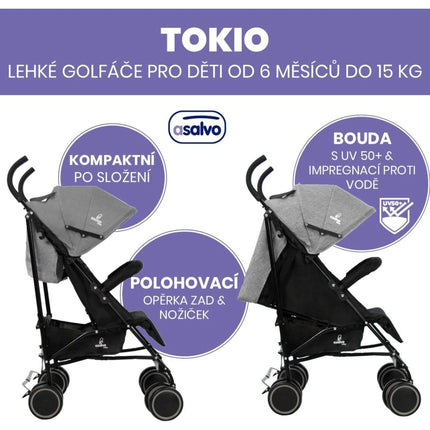 Asalvo Buggy Tokio 6 m – 15 kg anthracite