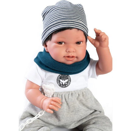 Antonio Juan 33235 Pipo Hair realistische Babypuppe mit weichem Stoffkörper 42 cm