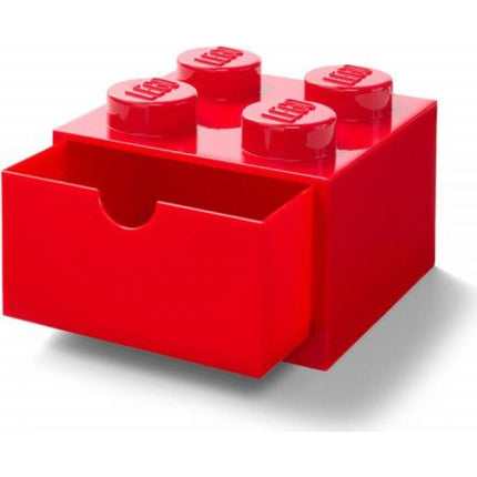 LEGO® Tischbox 4 mit Schubladen 15,8 x 15,8 x 11,3 cm - rot