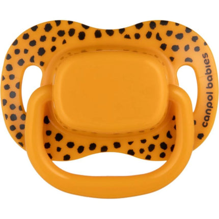 Set symmetrischer Silikonschnuller BabiesBoo 18m+ 2 Stk. orange
