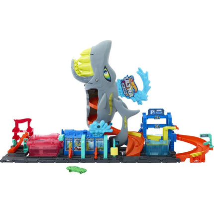 Hot Wheels City Color Reveal Autowaschanlage mit Hai