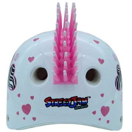 Helm Zebra mit Herzchen Größe S