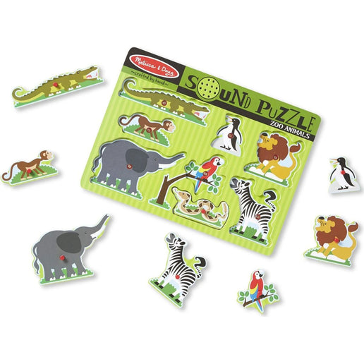 Melissa & Doug Holzpuzzle mit Geräuschen ZOO