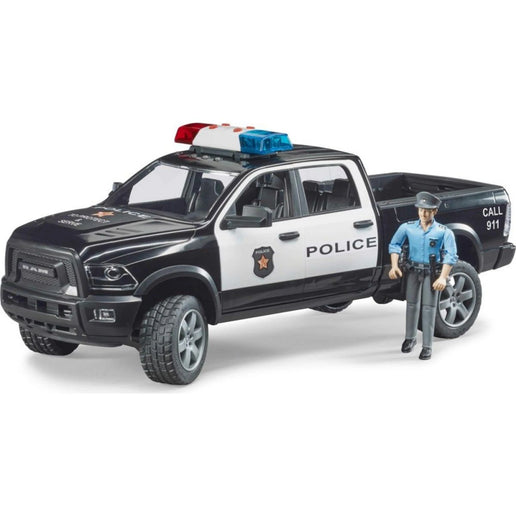 Bruder 2505 RAM 2500 Polizei mit Figur 1:16