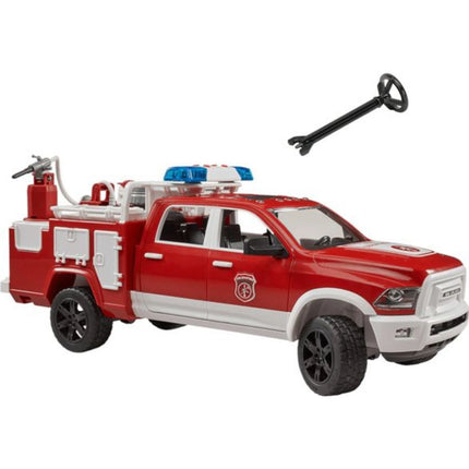 Bruder 2544 Feuerwehrfahrzeug RAM 2500 mit Licht- und Soundwarnleuchte 1:16