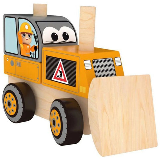 J'ADORE Faltbarer Holz-Bulldozer