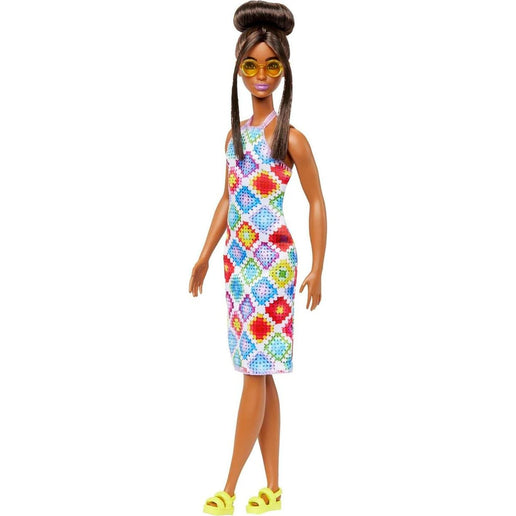 Barbie Model kleid bunte gehäkelte Kleider