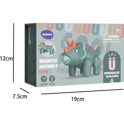 Triceratops faltbarer magnetischer