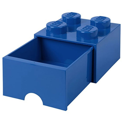 LEGO® Aufbewahrungsbox 4 mit Schublade 25 x 25 x 18 cm Blau