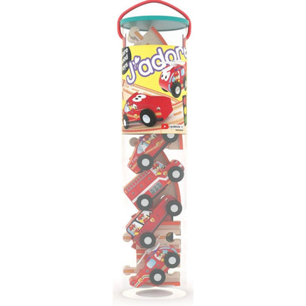 J'ADORE Spielset mit Schienen Feuerwehr 16 Stk.