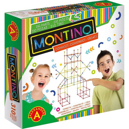 Kreatives Baukastenset Montino mit 3D-Röhrchen 310 Teile