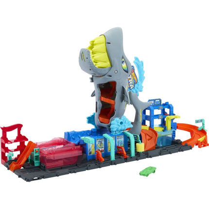 Hot Wheels City Color Reveal Autowaschanlage mit Hai