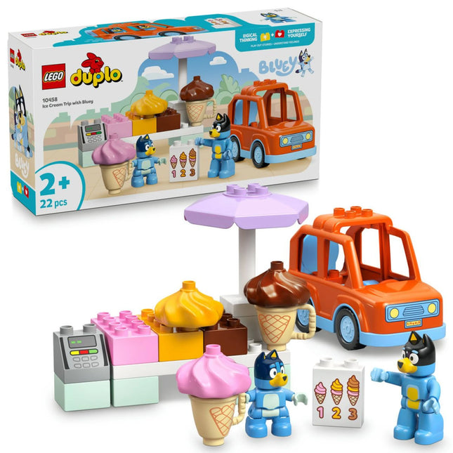 LEGO® DUPLO® Bluey 10458 Bluey und ein Ausflug auf ein Eiscreme-Eis