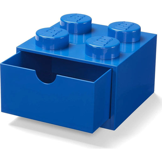 LEGO® Tischbox 4 mit Schubladen 15,8 x 15,8 x 11,3 cm blau