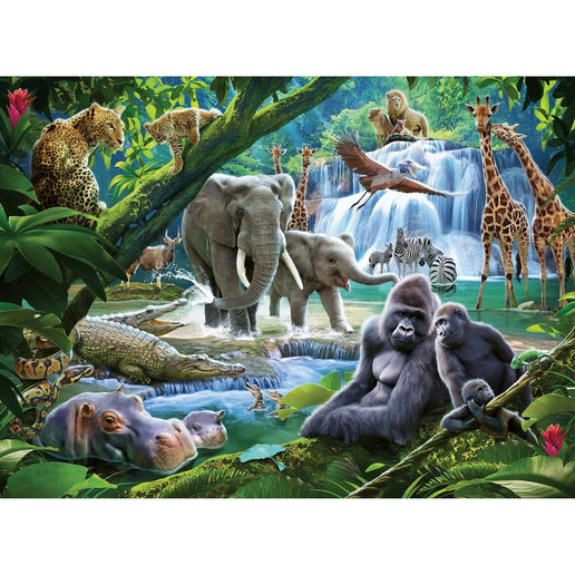 Ravensburegr Puzzle: Dschungelfamilie 100 Teile