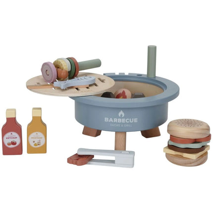 Holz-Barbecue-Set