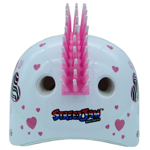 Zebra-Helm mit Herzchen Größe M