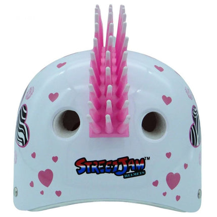 Zebra-Helm mit Herzchen Größe M