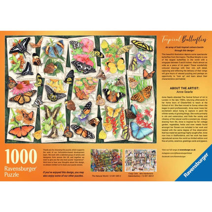 Ravensburger Puzzle: Tropische Schmetterlinge 1000 Teile