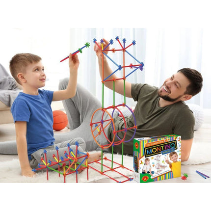Kreatives Baukastenset Montino mit 3D-Röhrchen 310 Teile
