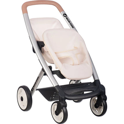 Smoby Sportwagen für Zwillingspuppen Maxi-Cosi beige