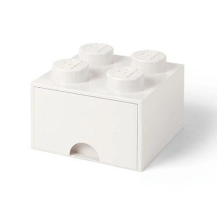 LEGO® Aufbewahrungsbox 4 mit Schublade 25 x 25 x 18 cm Weiß
