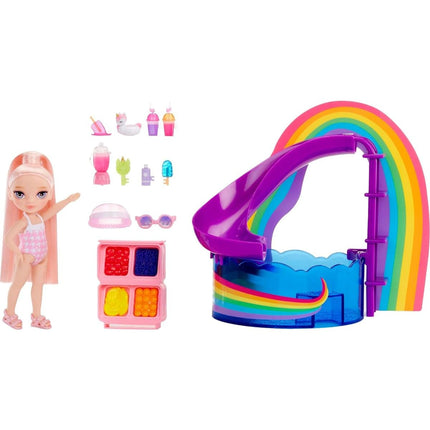 Rainbow High Set mit kleiner Schwester – Pool